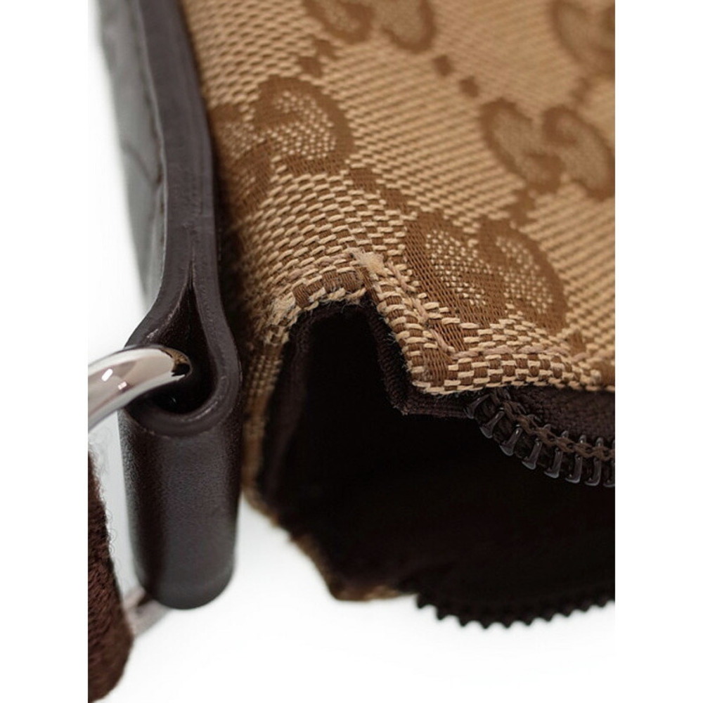 Gucci Brown canvas bag messenger GG - Picture 7 of 9